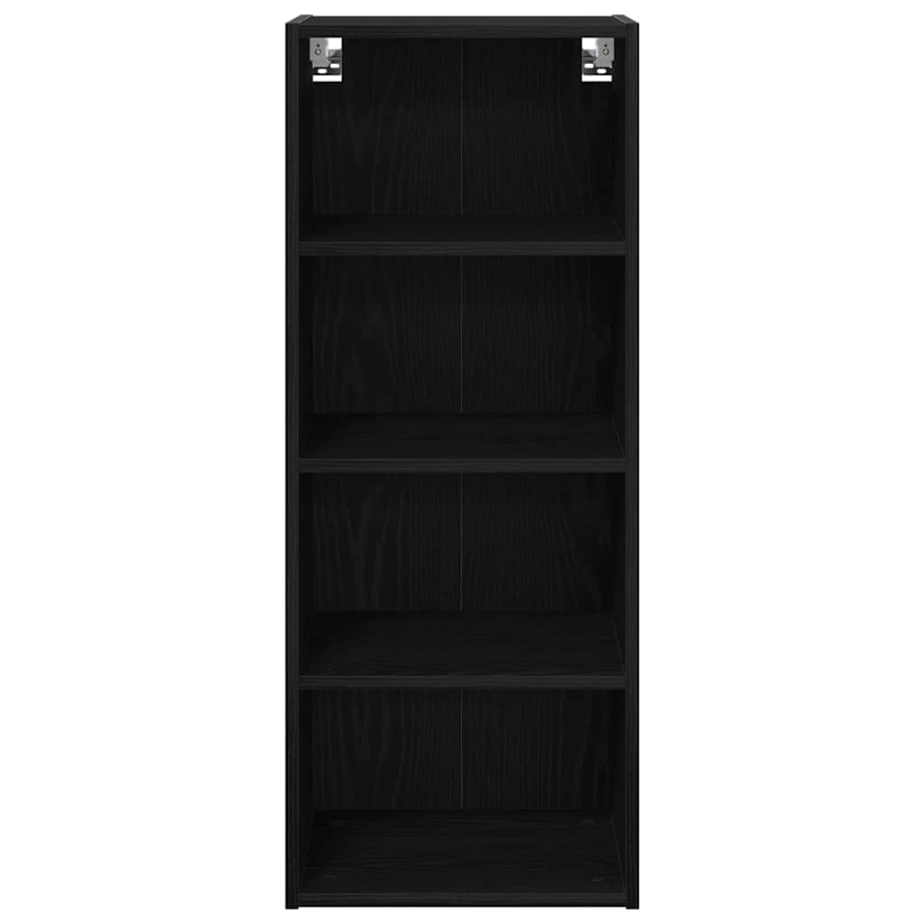 vidaXL Hängeschrank Schwarz Eichen-Optik 40 x 29,5 x 100 cm