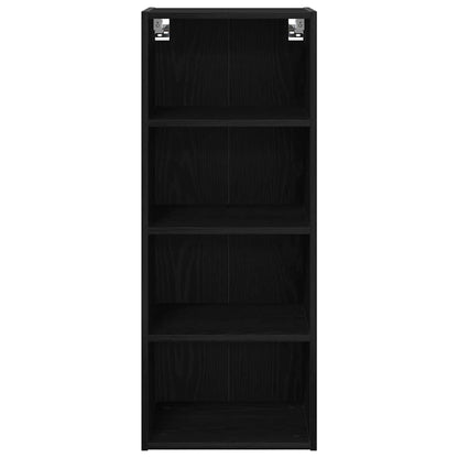 vidaXL Hängeschrank Schwarz Eichen-Optik 40 x 29,5 x 100 cm