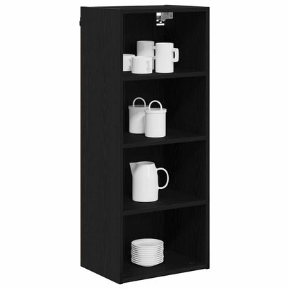 vidaXL Hängeschrank Schwarz Eichen-Optik 40 x 29,5 x 100 cm