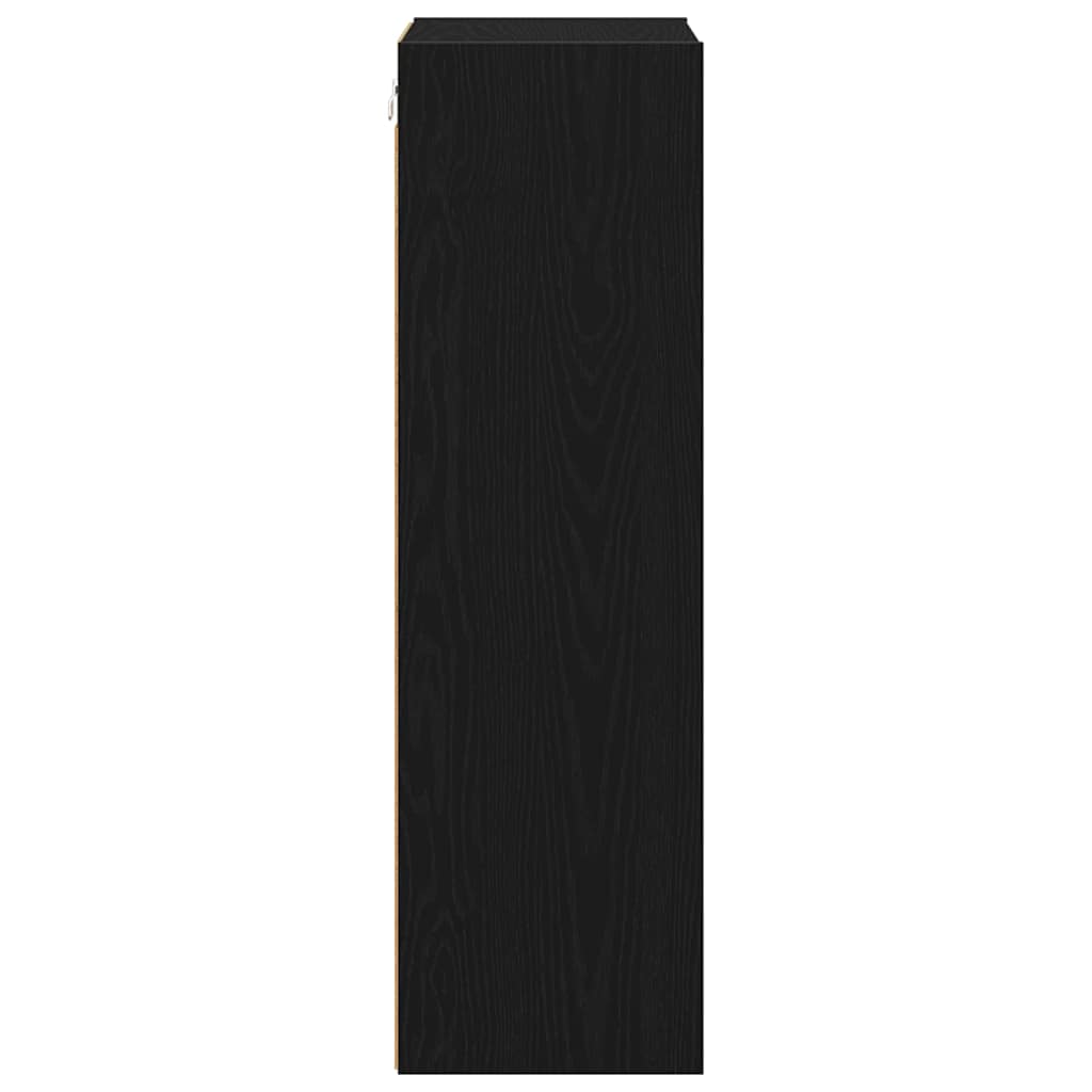 vidaXL Hängeschrank Schwarz Eichen-Optik 40 x 29,5 x 100 cm