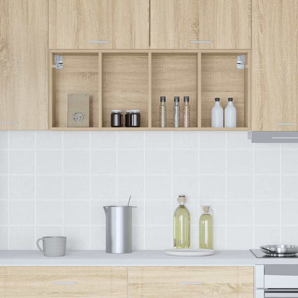 vidaXL Hängeschrank Sonoma-Eiche 40 x 29,5 x 100 cm Holzwerkstoff