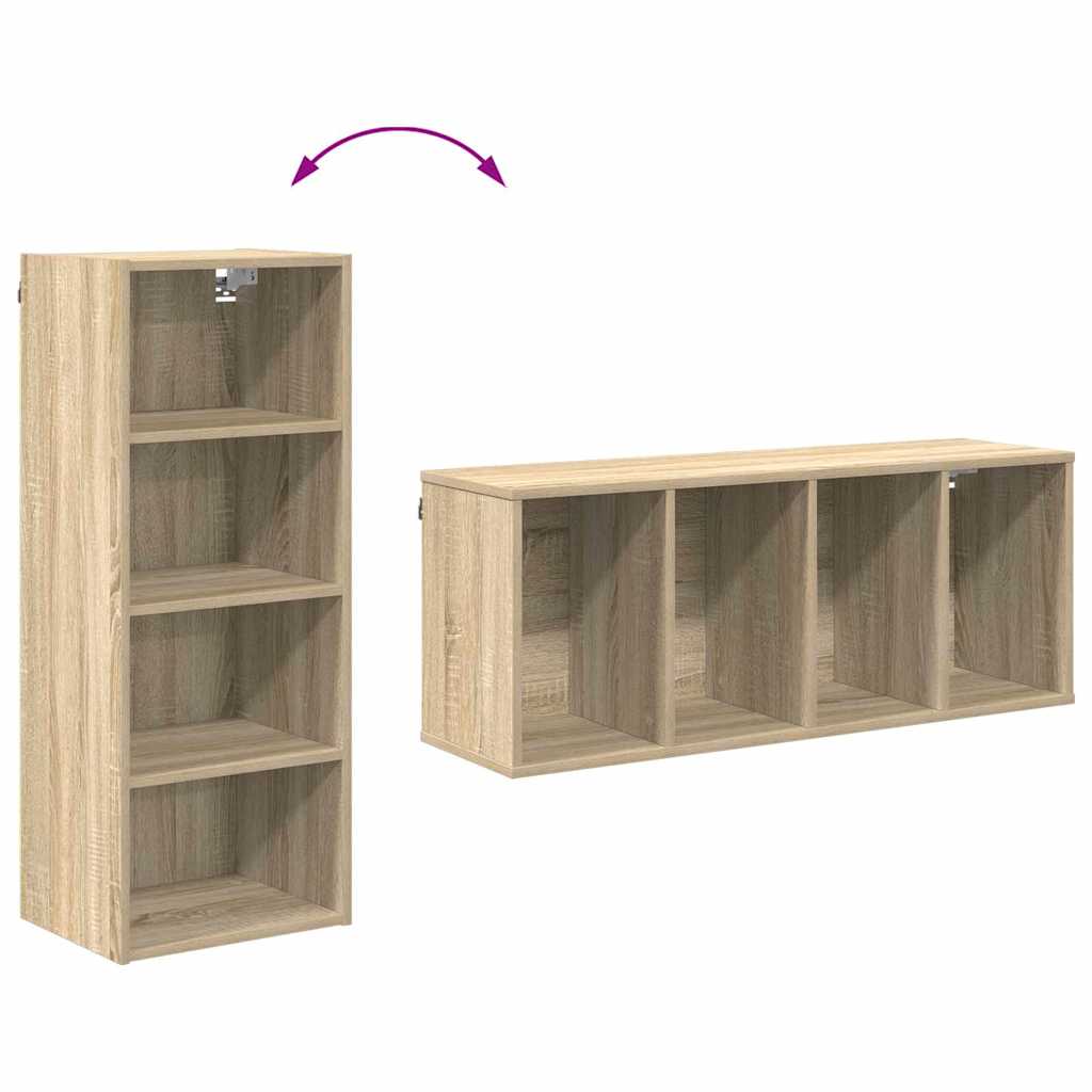 vidaXL Hängeschrank Sonoma-Eiche 40 x 29,5 x 100 cm Holzwerkstoff