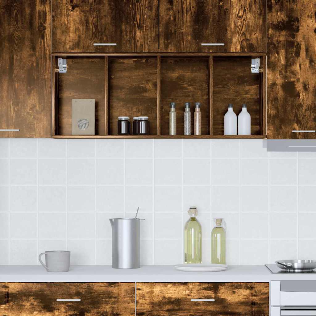 vidaXL Hängeschrank Geräucherte Eiche 40 x 29,5 x 100 cm Holzwerkstoff