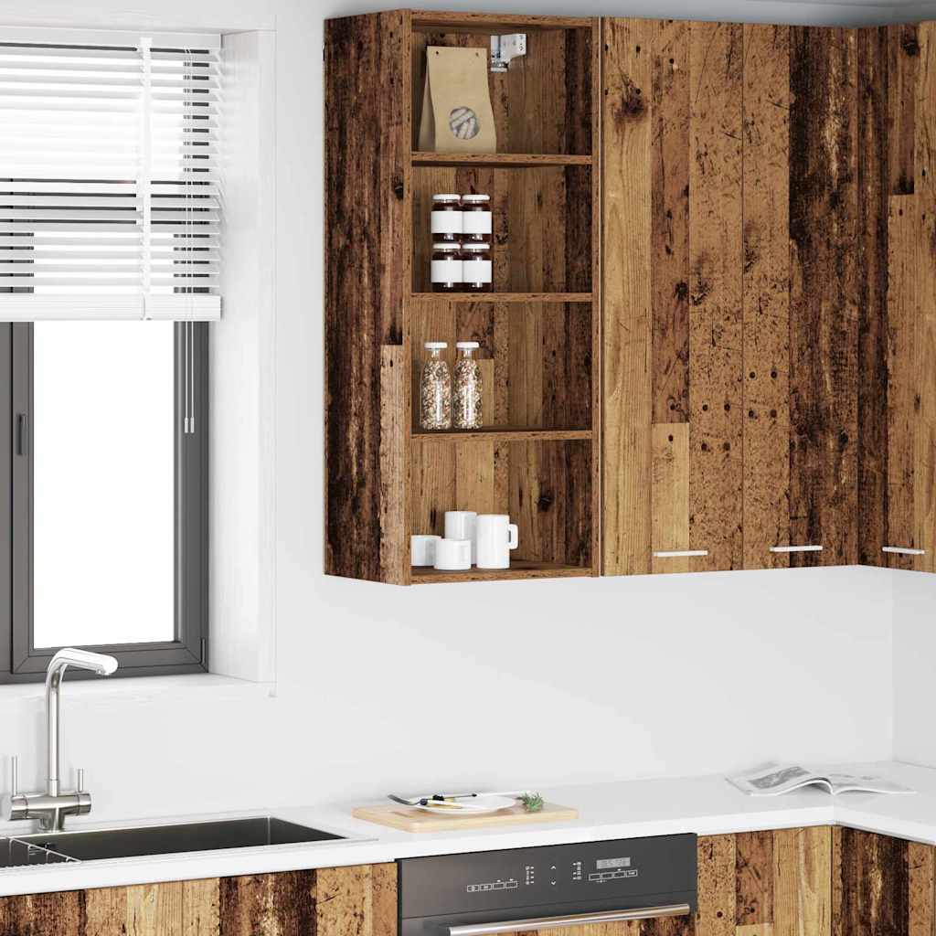 vidaXL Hängeschrank Altholz 40 x 29,5 x 100 cm Holzwerkstoff