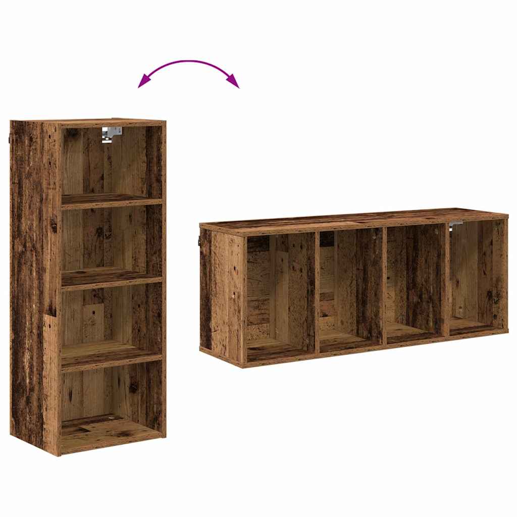 vidaXL Hängeschrank Altholz 40 x 29,5 x 100 cm Holzwerkstoff
