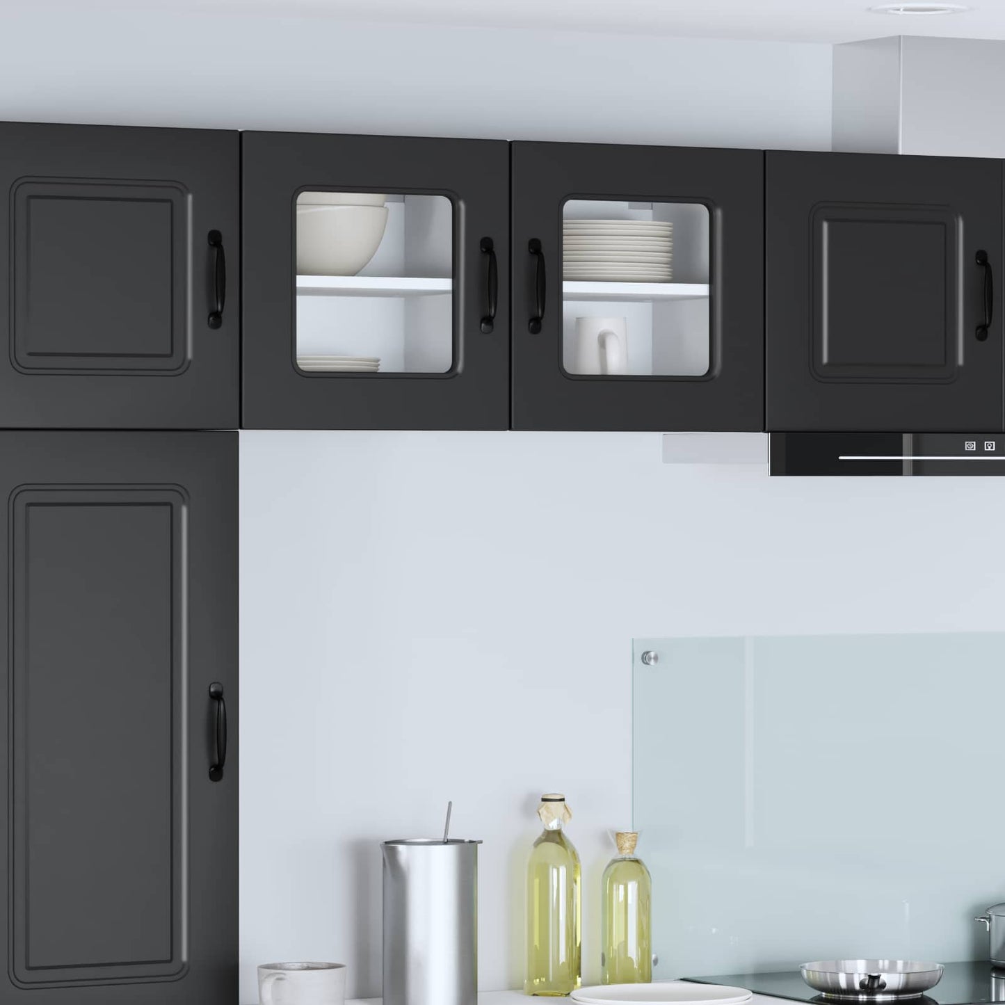 vidaXL Küchenschrank Kalmar Schwarz 40 x 31 x 40 cm Holzwerkstoff