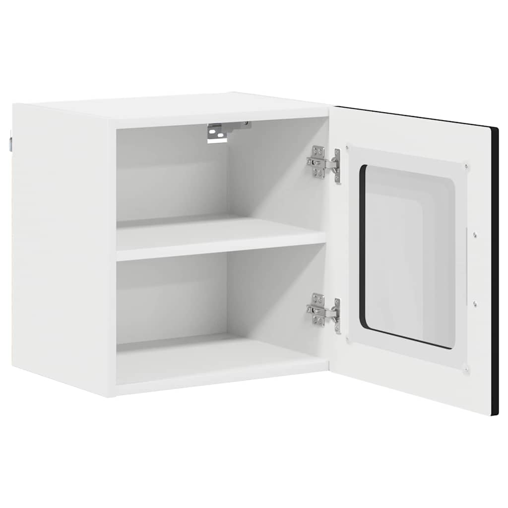 vidaXL Küchenschrank mit Speicher Kalmar 2 pcs Schwarz 40 x 31 x 40 cm