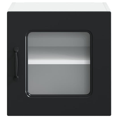 vidaXL Küchenschrank mit Speicher Kalmar 2 pcs Schwarz 40 x 31 x 40 cm