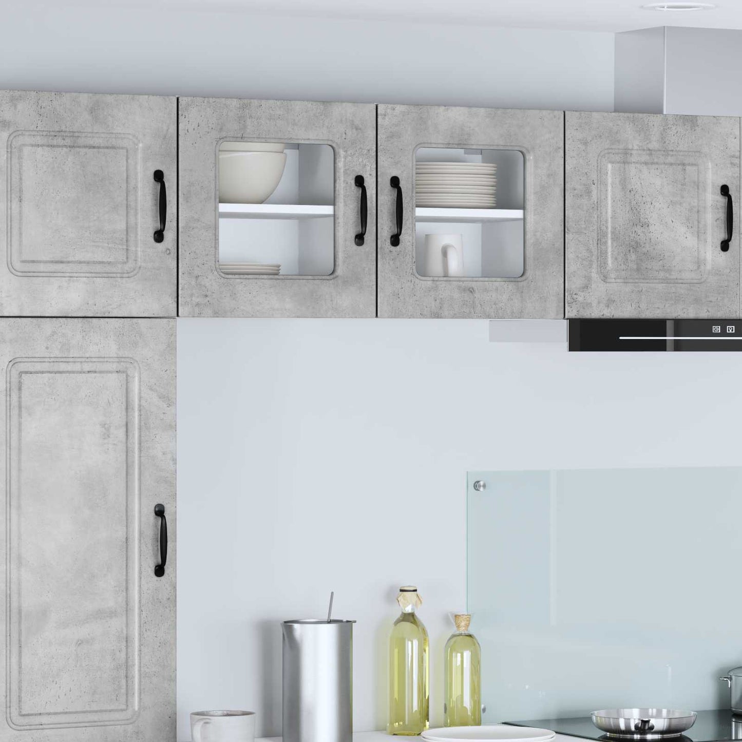 vidaXL Küchenschrank Kalmar Beton Grau 40 x 31 x 40 cm Holzwerkstoff