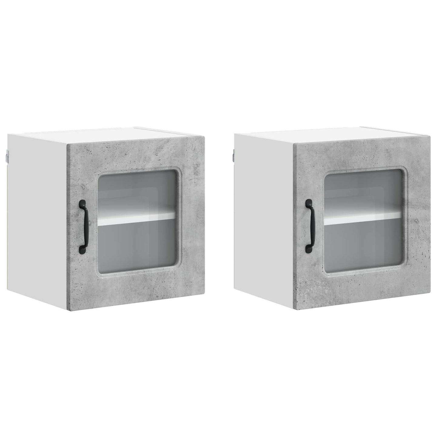 Küchenschrank Kalmar 2 pcs Beton Grau 40 x 31 x 40 cm