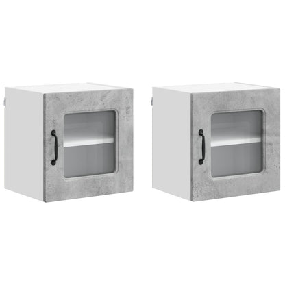 Küchenschrank Kalmar 2 pcs Beton Grau 40 x 31 x 40 cm