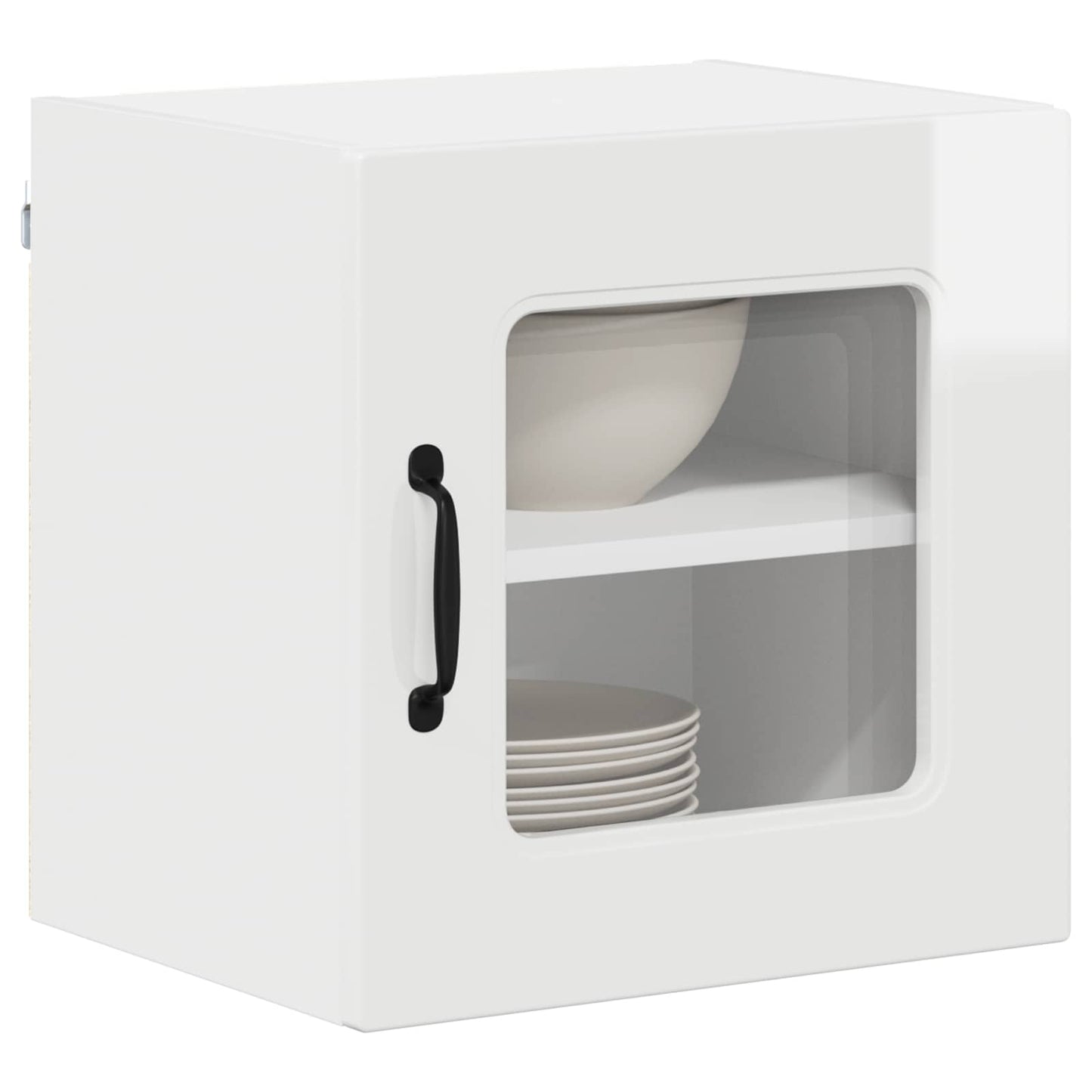 vidaXL Küchenschrank Kalmar 2 pcs Hochglanz Weiß 40 x 31 x 40 cm