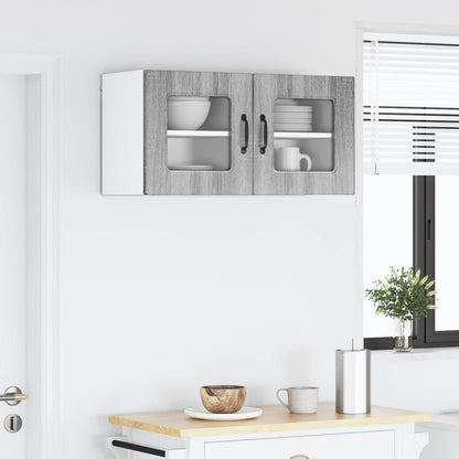 vidaXL Küchenschrank Kalmar 2 pcs Graues Sonoma 40 x 31 x 40 cm