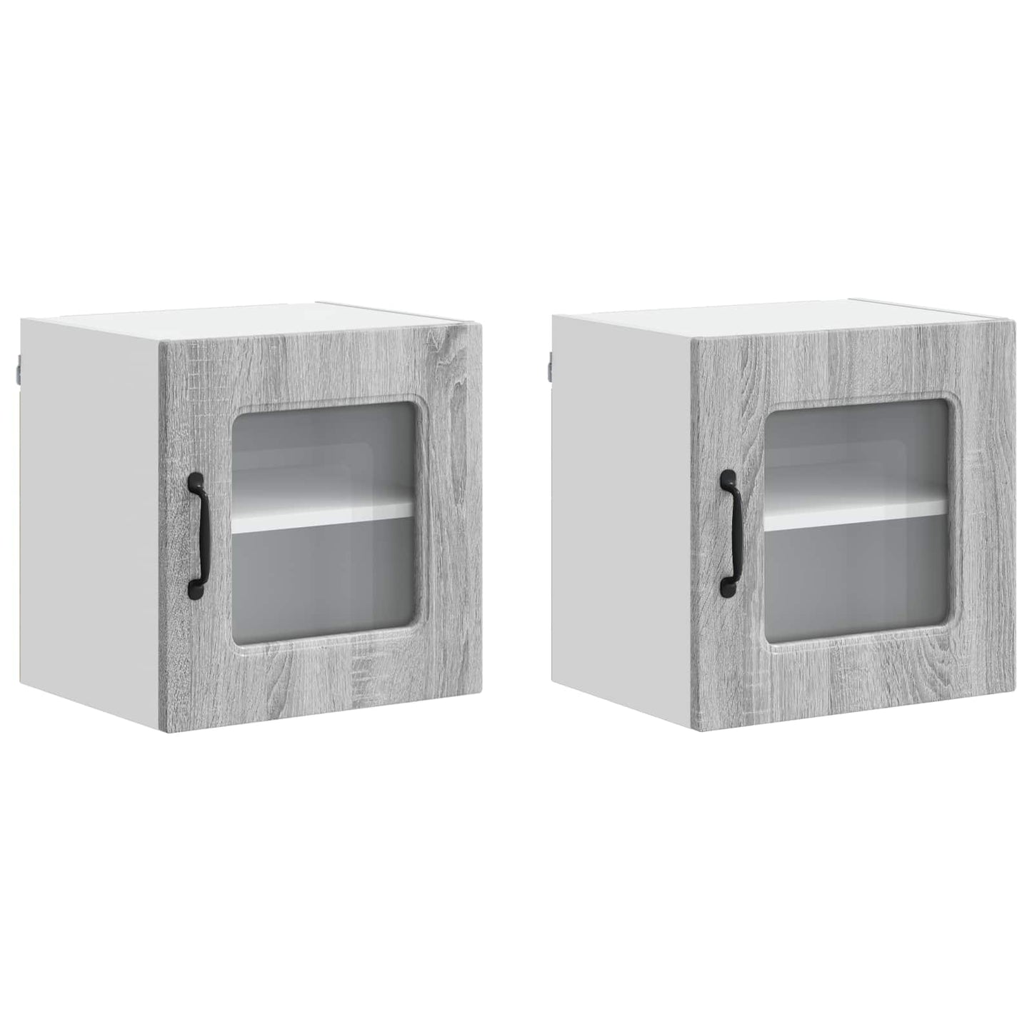vidaXL Küchenschrank Kalmar 2 pcs Graues Sonoma 40 x 31 x 40 cm