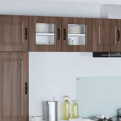 vidaXL Küchenschrank Kalmar 2 pcs Braun Eichen-Optik 40 x 31 x 40 cm