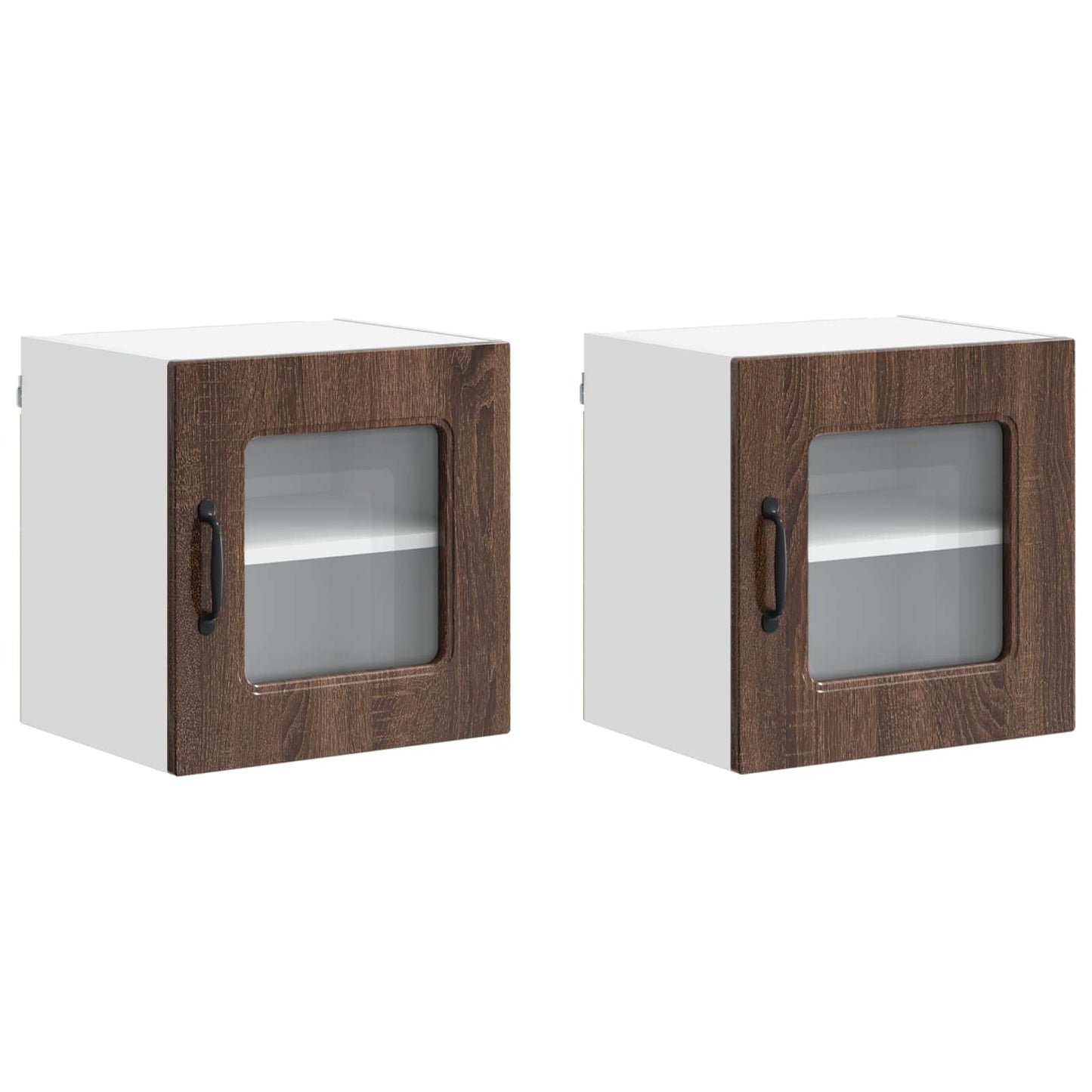 vidaXL Küchenschrank Kalmar 2 pcs Braun Eichen-Optik 40 x 31 x 40 cm
