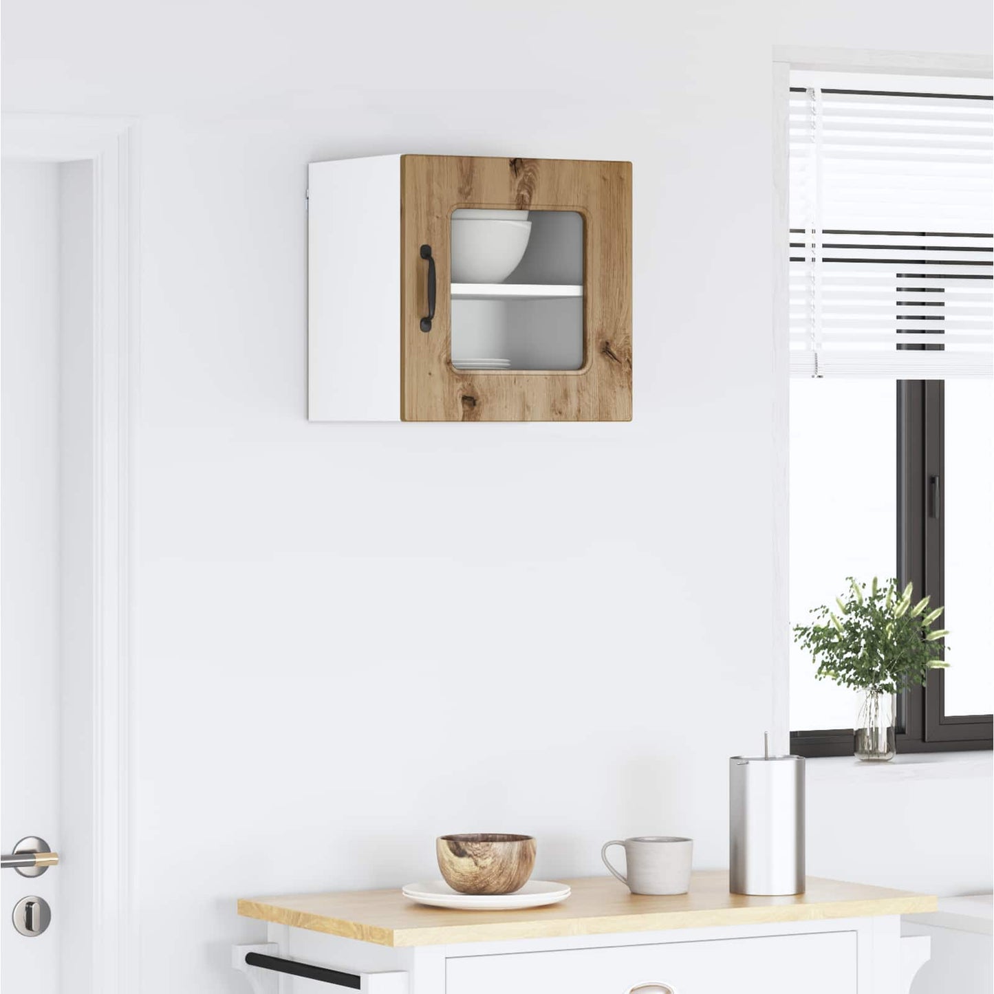 vidaXL Küchenschrank mit Speicher Kalmar Artisan-Eiche 40 x 31 x 40 cm