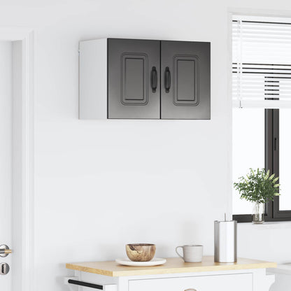 Küchenschrank mit Speicher Kalmar 2 pcs Schwarz 30 x 31 x 40 cm