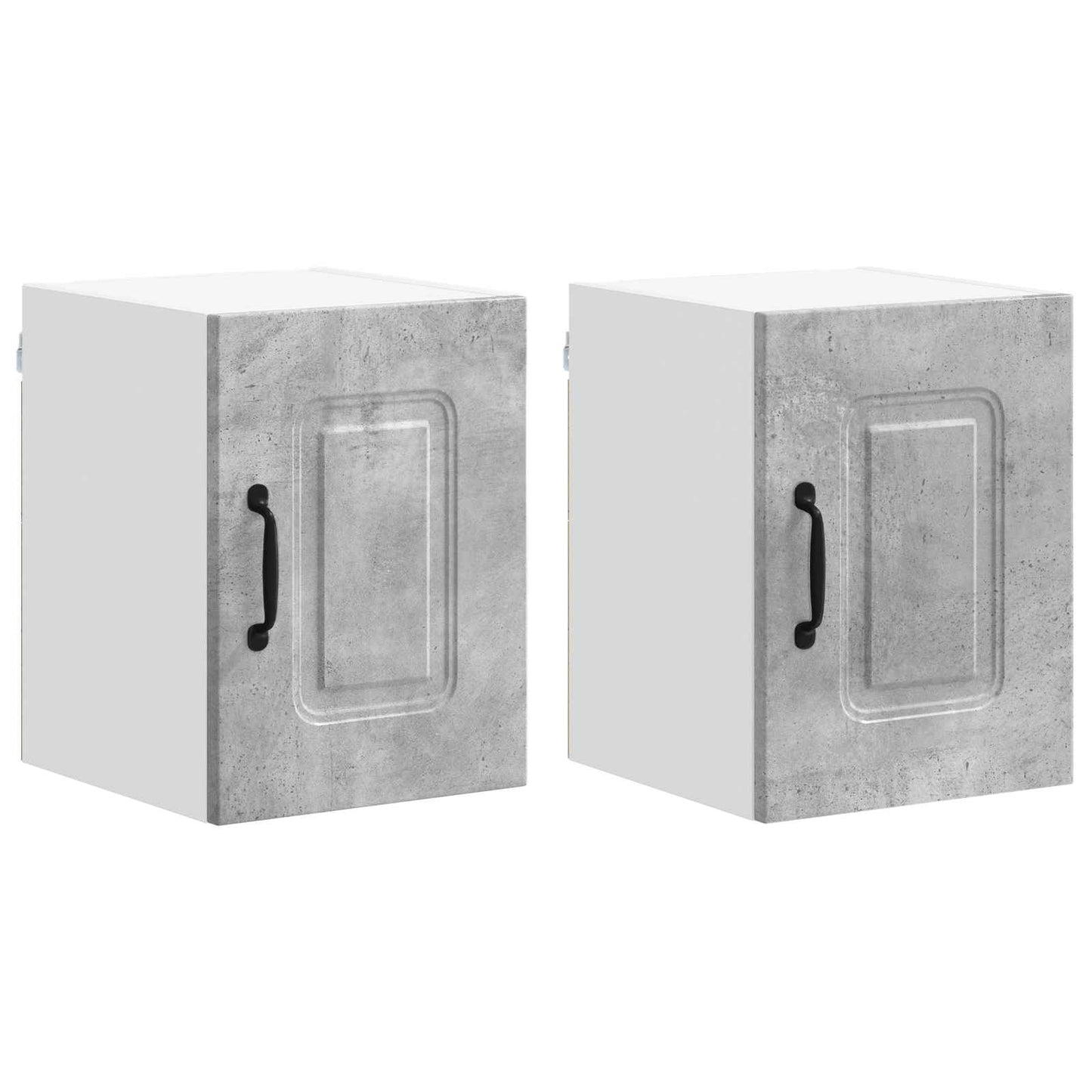 vidaXL Küchenschrank Kalmar 2 pcs Beton Grau 30 x 31 x 40 cm