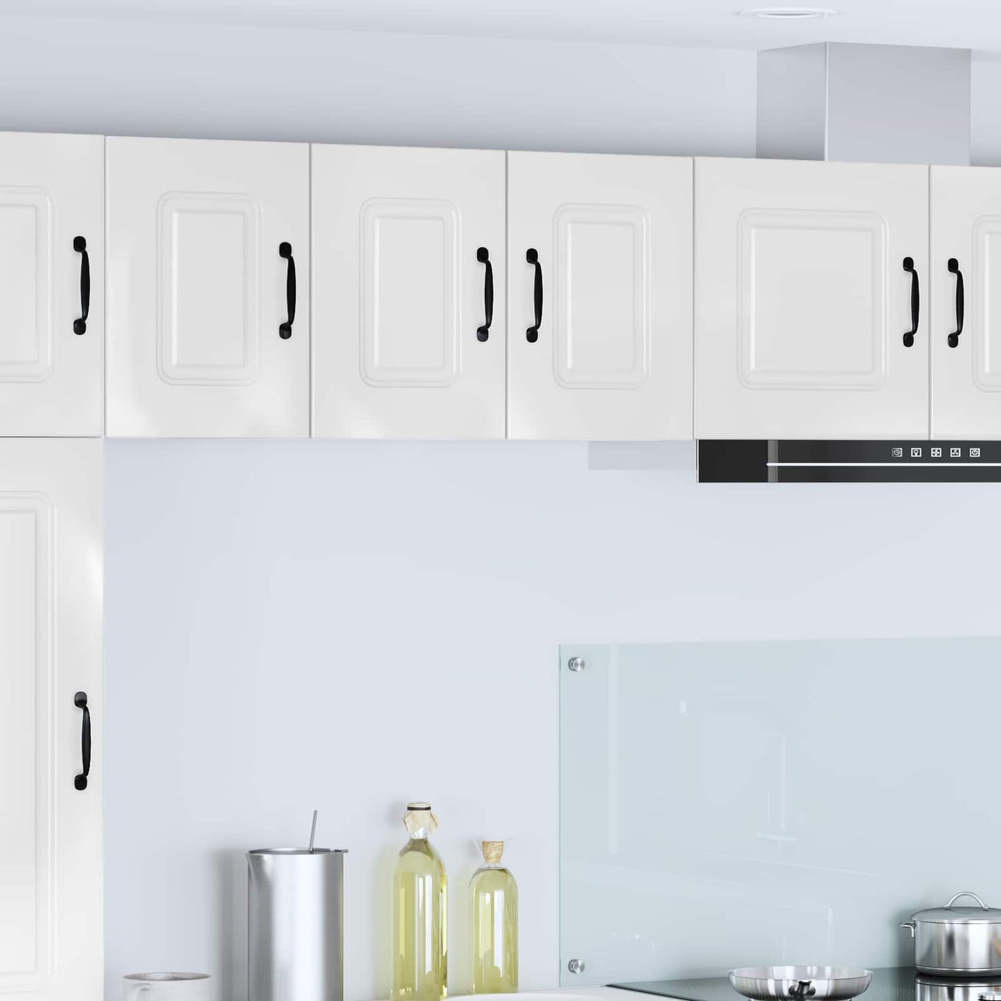 vidaXL Küchenschrank Kalmar 2 pcs Hochglanz Weiß 30 x 31 x 40 cm
