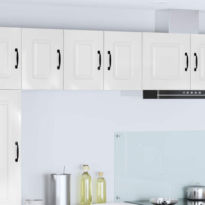 vidaXL Küchenschrank Kalmar 2 pcs Hochglanz Weiß 30 x 31 x 40 cm