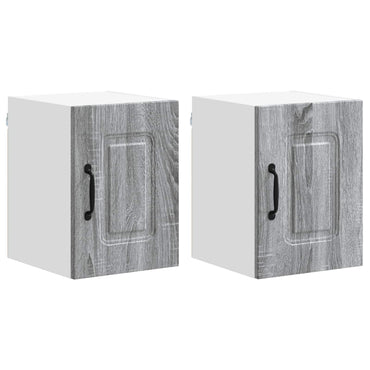 vidaXL Küchenschrank Kalmar 2 pcs Graues Sonoma 30 x 31 x 40 cm