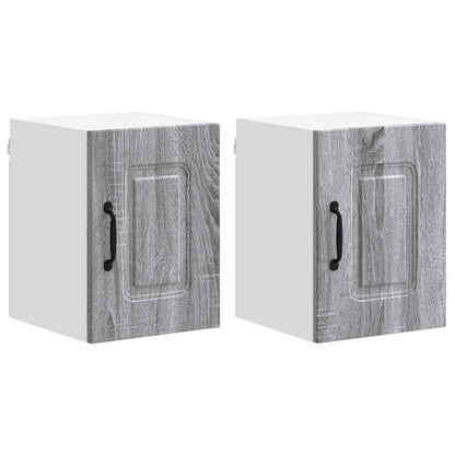 vidaXL Küchenschrank Kalmar 2 pcs Graues Sonoma 30 x 31 x 40 cm