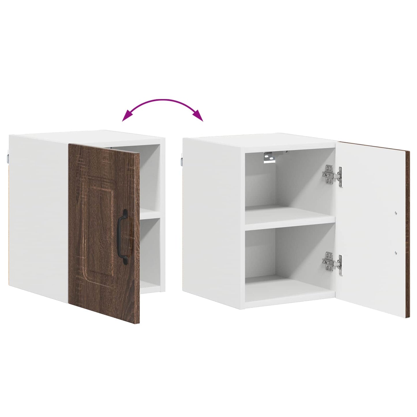 vidaXL Küchenschrank Kalmar 2 pcs Braun Eichen-Optik 30 x 31 x 40 cm
