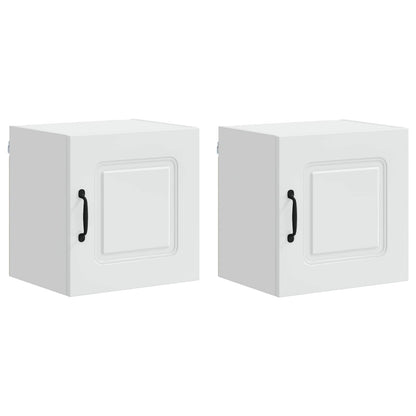 vidaXL Küchenschrank Kalmar 2 pcs Weiß 40 x 31 x 40 cm Holzwerkstoff