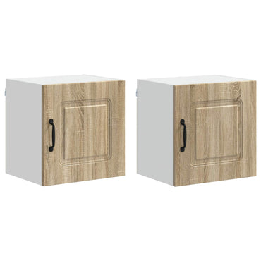 vidaXL Küchenschrank Kalmar 2 pcs Sonoma-Eiche 40 x 31 x 40 cm