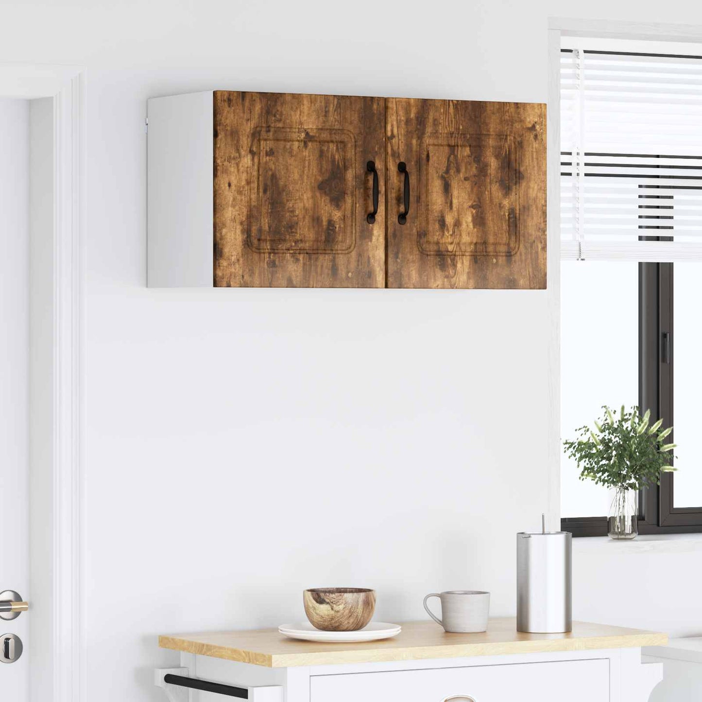vidaXL Küchenschrank Kalmar 2 pcs Geräucherte Eiche 40 x 31 x 40 cm