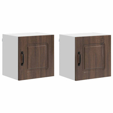 vidaXL Küchenschrank Kalmar 2 pcs Braun Eichen-Optik 40 x 31 x 40 cm