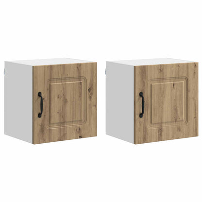 vidaXL Küchenschrank Kalmar 2 pcs Artisan-Eiche 40 x 31 x 40 cm