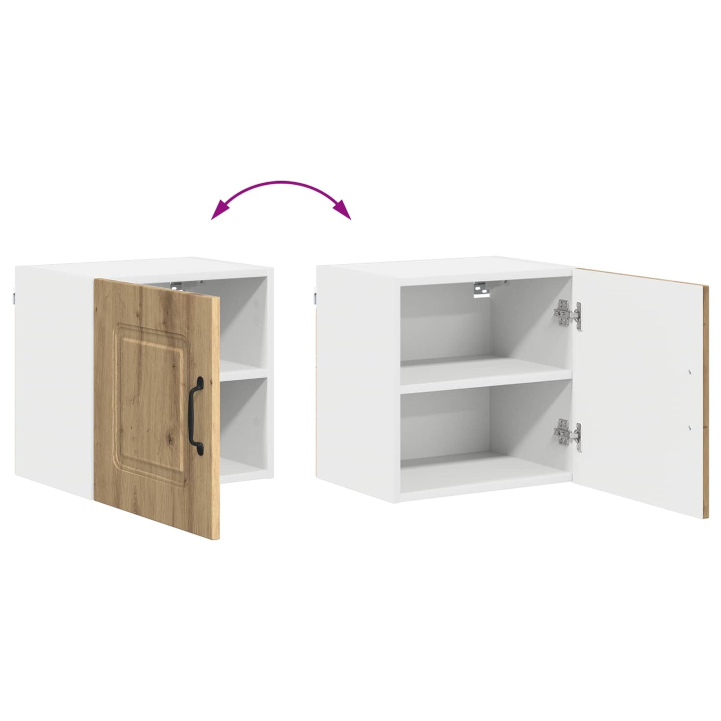 vidaXL Küchenschrank Kalmar 2 pcs Artisan-Eiche 40 x 31 x 40 cm