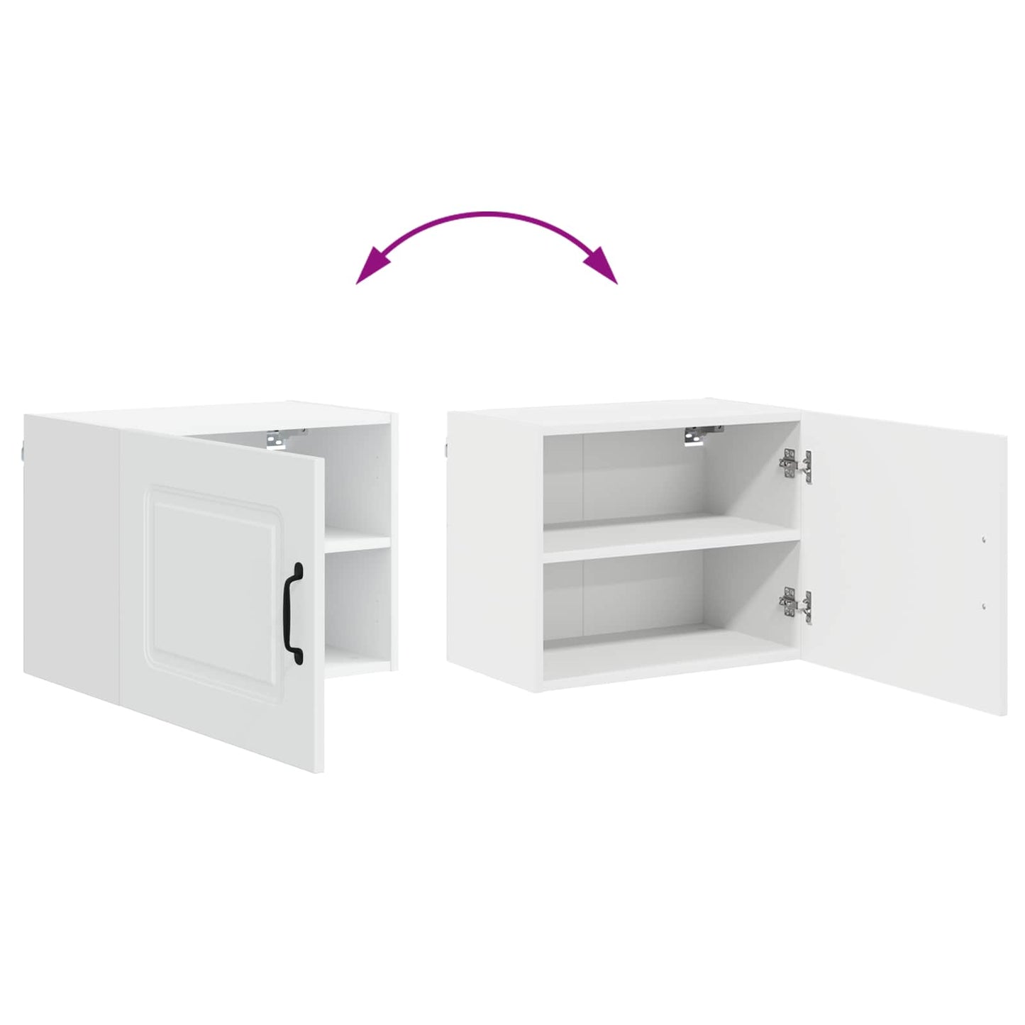 vidaXL Küchenschrank Kalmar 2 pcs Weiß 50 x 31 x 40 cm Holzwerkstoff