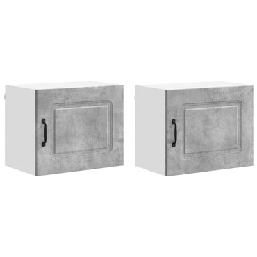 vidaXL Küchenschrank Kalmar 2 pcs Beton Grau 50 x 31 x 40 cm