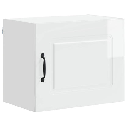 vidaXL Küchenschrank Kalmar 2 pcs Hochglanz Weiß 50 x 31 x 40 cm