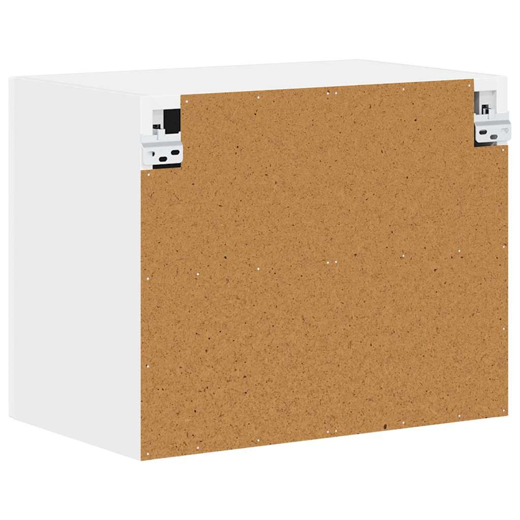 vidaXL Küchenschrank Kalmar 2 pcs Hochglanz Weiß 50 x 31 x 40 cm