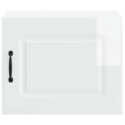 vidaXL Küchenschrank Kalmar 2 pcs Hochglanz Weiß 50 x 31 x 40 cm