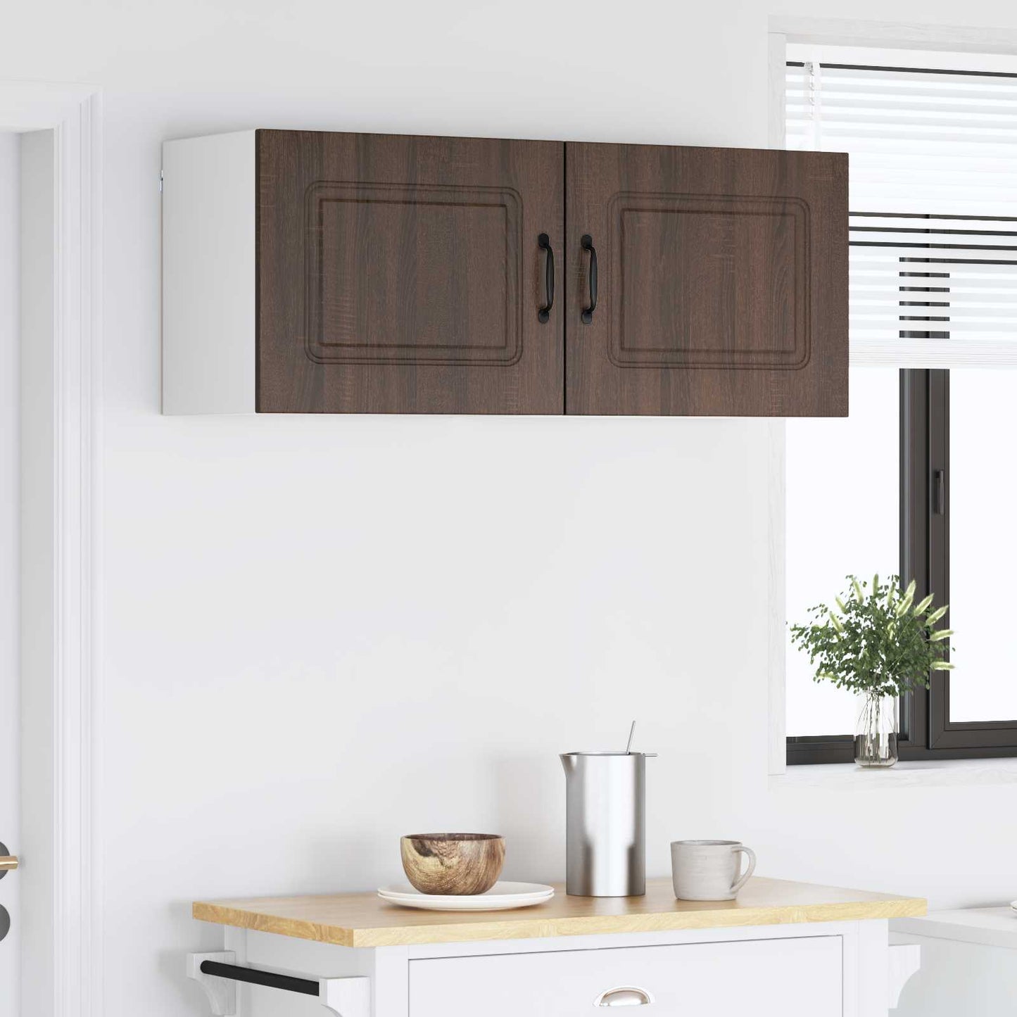vidaXL Küchenschrank Kalmar 2 pcs Braun Eichen-Optik 50 x 31 x 40 cm