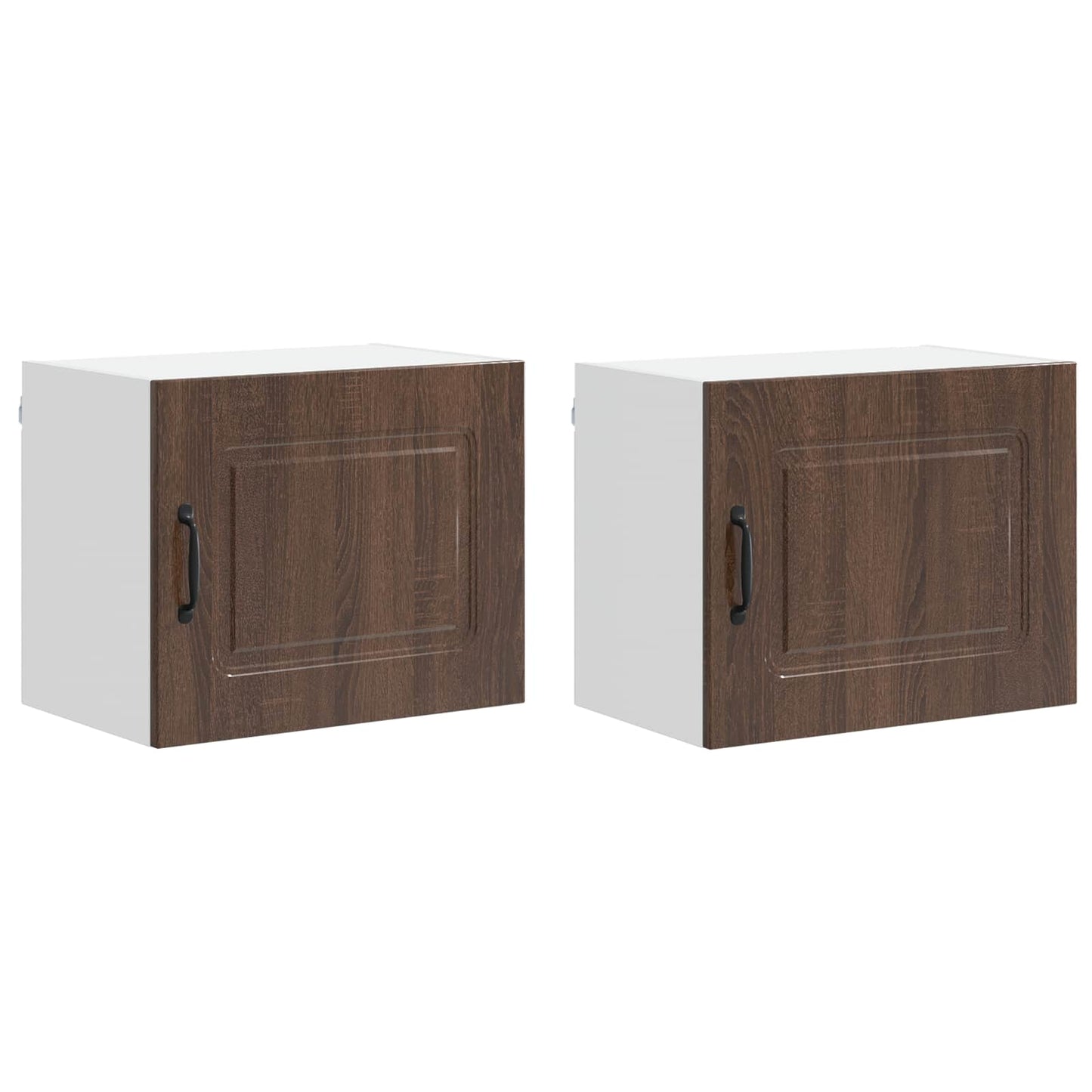 vidaXL Küchenschrank Kalmar 2 pcs Braun Eichen-Optik 50 x 31 x 40 cm