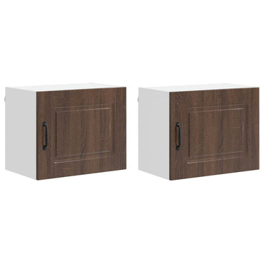 vidaXL Küchenschrank Kalmar 2 pcs Braun Eichen-Optik 50 x 31 x 40 cm