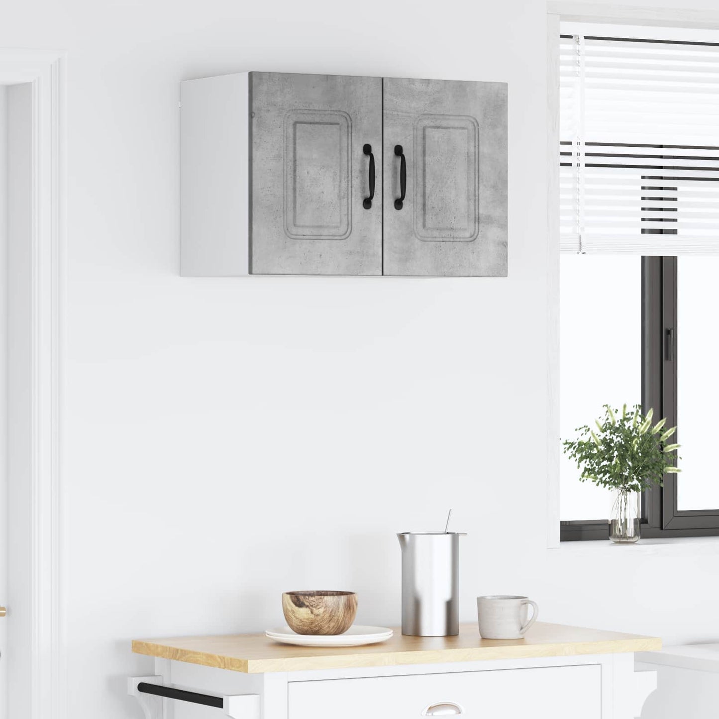 vidaXL Küchenschrank Kalmar Beton Grau 60 x 31 x 40 cm Holzwerkstoff