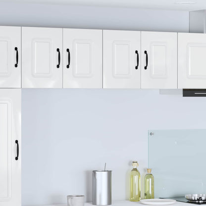 vidaXL Küchenschrank Kalmar 2 pcs Hochglanz Weiß 60 x 31 x 40 cm