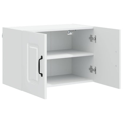 vidaXL Küchenschrank Kalmar 2 pcs Hochglanz Weiß 60 x 31 x 40 cm