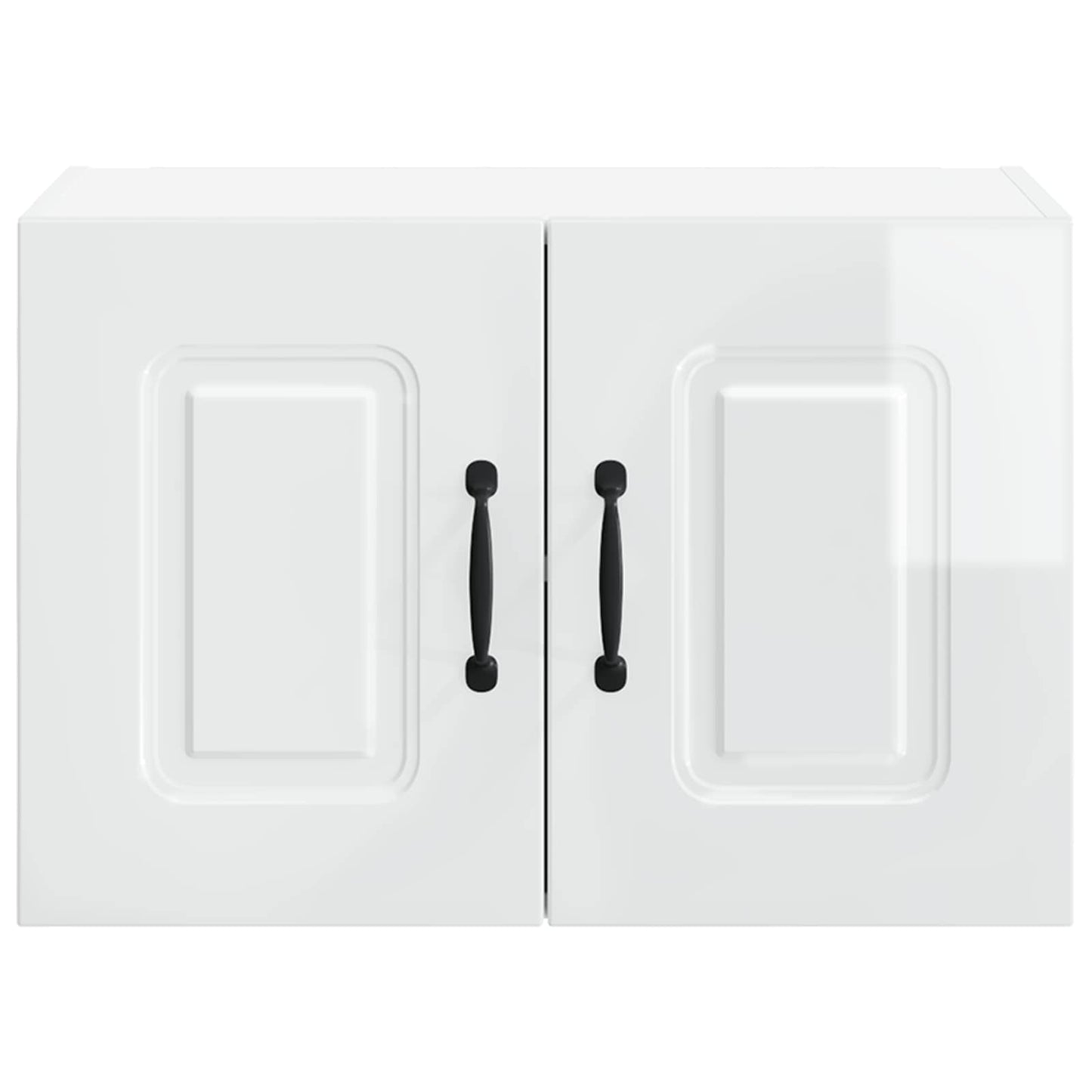 vidaXL Küchenschrank Kalmar 2 pcs Hochglanz Weiß 60 x 31 x 40 cm