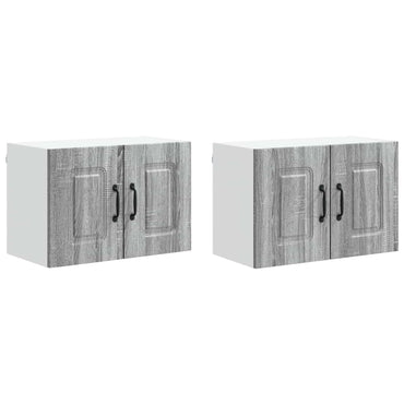 vidaXL Küchenschrank Kalmar 2 pcs Graues Sonoma 60 x 31 x 40 cm