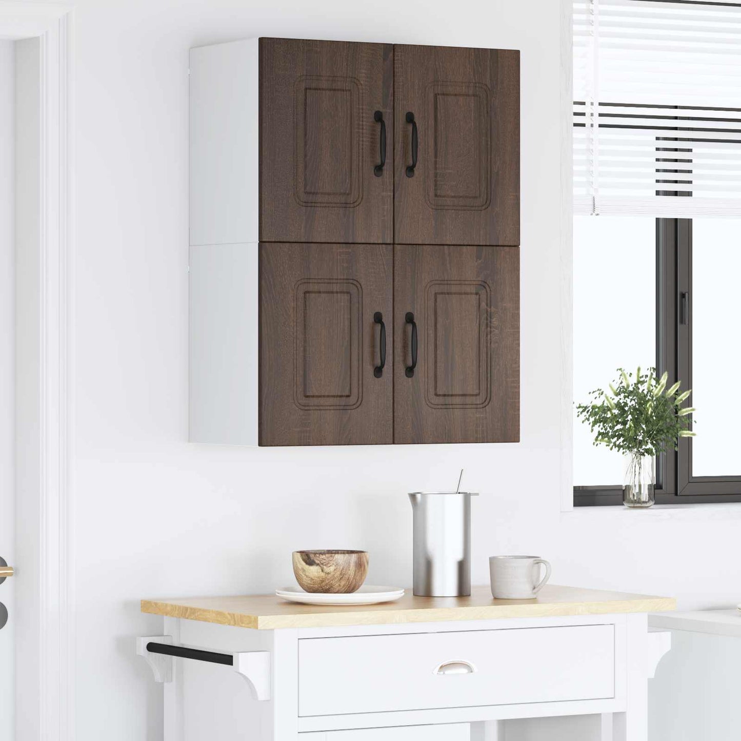vidaXL Küchenschrank Kalmar 2 pcs Braun Eichen-Optik 60 x 31 x 40 cm