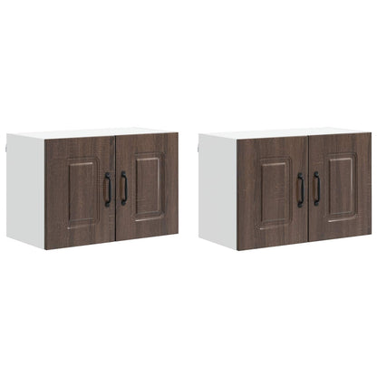 vidaXL Küchenschrank Kalmar 2 pcs Braun Eichen-Optik 60 x 31 x 40 cm