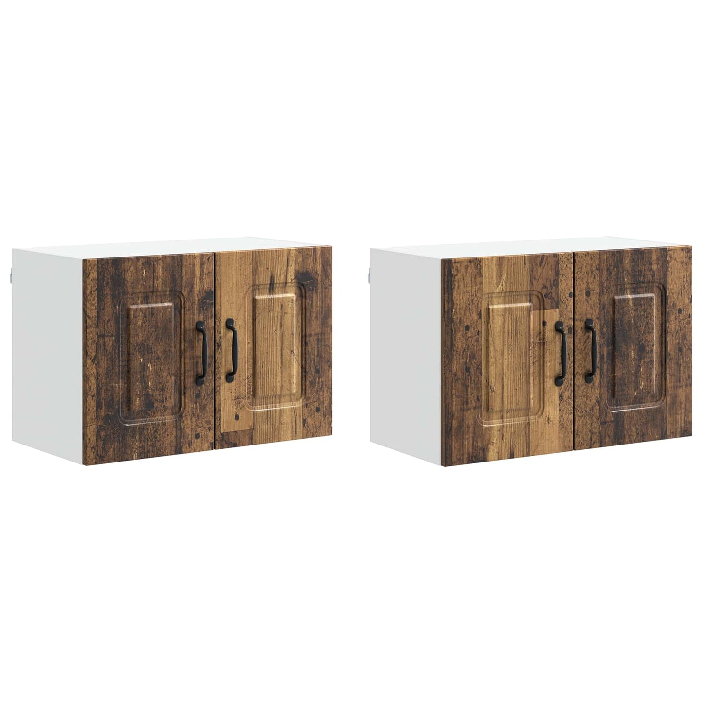 vidaXL Küchenschrank mit Speicher Kalmar 2 pcs Altholz 60 x 31 x 40 cm